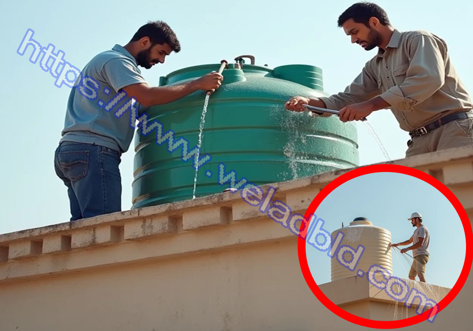 شركة ازالة الوان المياة في الخزانات