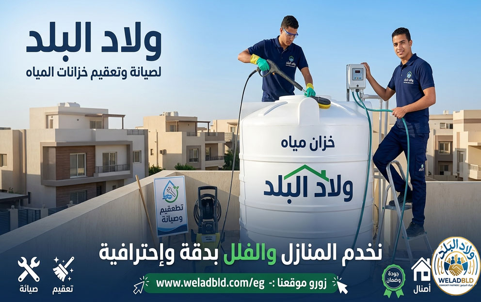 ولاد البلد لتنظيف خزانات المياه